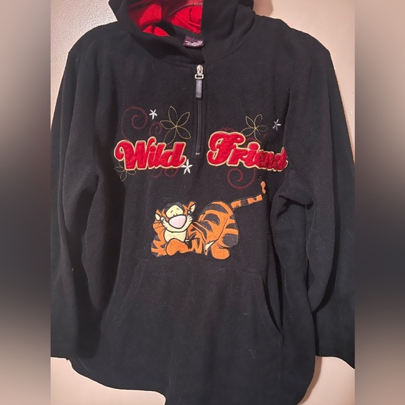 Wild friend Disney vintage tigger fleece size plus small pullover hoodie jacket - Picture 3 of 4